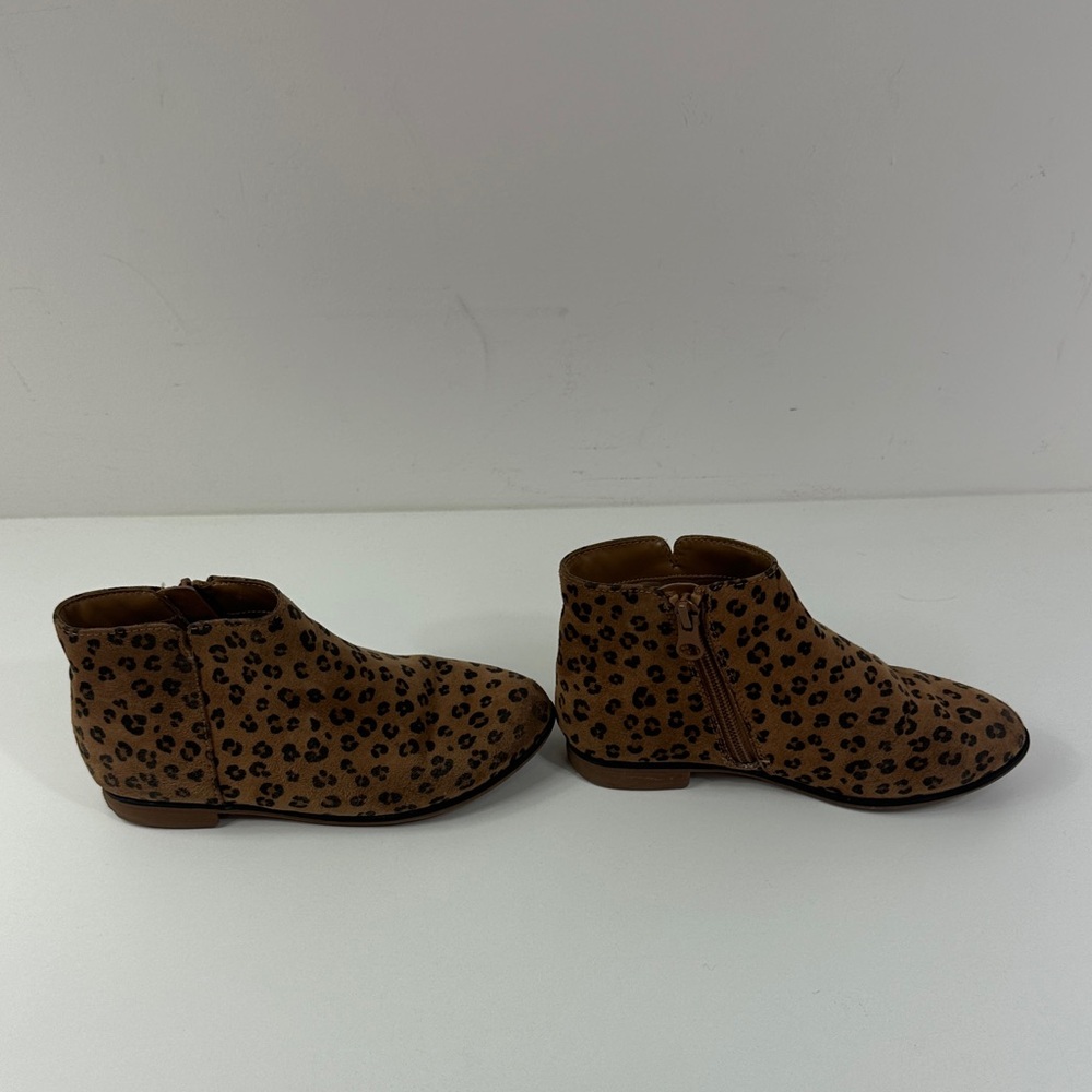Leopard Print Children’s Ankle Boots - Tan Size 13 casual dressy cute animal - Picture 5 of 15